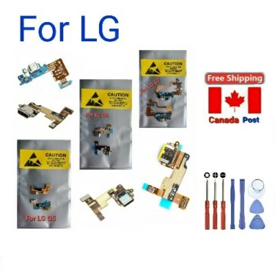 Porta de carregamento conector USB dock cabo flexível para LG G5 G6 G7 V30 V40 V50 Q7 Q8. - Imagem 1 de 4