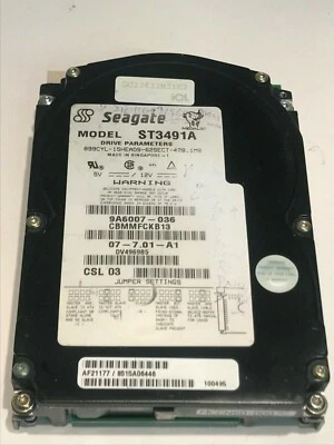 SEAGATE ST3491A 428MB IDE HARD DRIVE 9A6007-036 CBMMFCKB13             aa5hc6 - Image 1 of 2