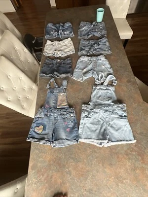 Lote de Pantalones Cortos Jean Niñas Talla 8 Foto 1 de 4