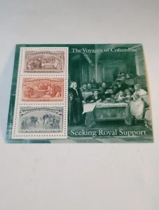MINT NH OG THE VOYAGES OF COLUMBUS 3 STAMP SET FV 0.85 CV 9.25 - Picture 1 of 2