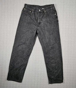 Vintage Levis 550 Relaxed Fit Jeans Mens 36x32 Black Denim Grunge Baggy 90s - Picture 1 of 10