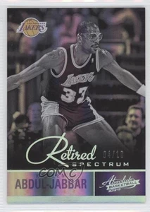 2012-13 Absolute Retired Spectrum Platinum /10 Kareem Abdul-Jabbar #101 HOF - Picture 1 of 3