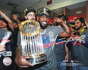Adolis Garcia Signed Texas Rangers 2023 World Series Champions 8x10 Photo BAS - Picture 1 of 1