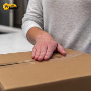 Nastro da imballaggio trasparente marca Duck 4 rotoli 400 iarde ideale per spedizioni e spostamenti - Foto 1 di 9