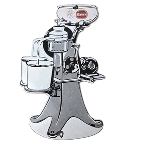 Vintage Bordens Cream Separator Sign - Porcelain Dairy Milk Cow Service Ad Sign - Picture 1 of 14