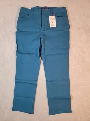 Pantalón corto Gloria Vanderbilt para mujer Amanda clásico cónico verde caspio talla 16 Foto 1 de 4