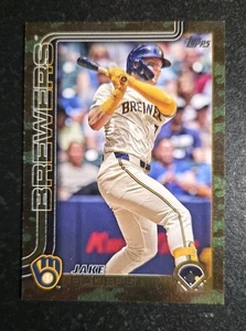 2025 Topps Serie 2 - Jake Bauers #618 Camo Border #/25.  Tampa Bay Rays - Imagen 1 de 2