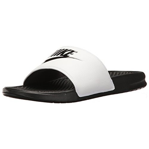 Sandalo sportivo Nike uomo Benassi JDI Slides bianco taglia 11 comodo slip on nuovo con etichette
