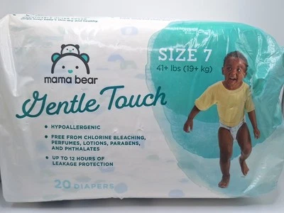 Pañales de tacto suave Mama Bear, talla 7, 20 pañales. Foto 1 de 4
