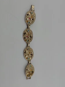 VINTAGE SARAH COVENTRY Sultana Panel Strass Armband 7" signiert - Bild 1 von 7