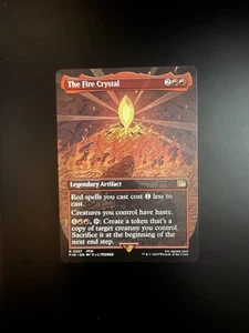 MTG Final Fantasy English The Fire Crystal Borderless 0337 Non-Foil - Picture 1 of 2