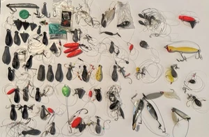 Lote vintage, aparejos de pesca, 50+ piezas, en muy buen estado - Imagen 1 de 9