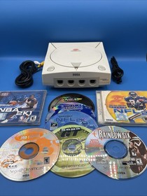 Sega Dreamcast Console HKT-3020 BUNDLE + Games & Cables - TESTED READ*