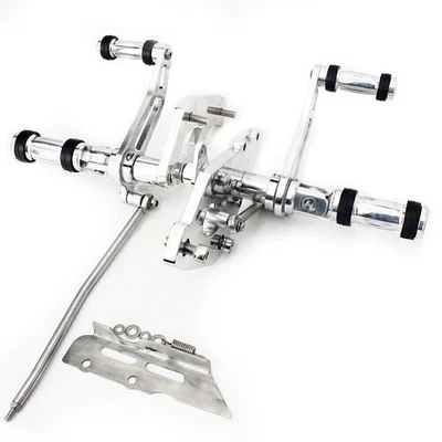 Polish Footpegs 4" Forward Control for Kawasaki Vulcan 900 VN900 Custom Classic - Image 1 of 4