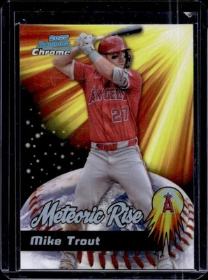 Bowman Chrome Mike Trout Meteoric Rise 2025 #MR-2 Angels Foto 1 de 2