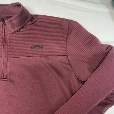 Callaway Granate 1/4 Cremallera Pullover Ligero Sudadera Chaqueta de Golf Hombre’s XXL Foto 1 de 4