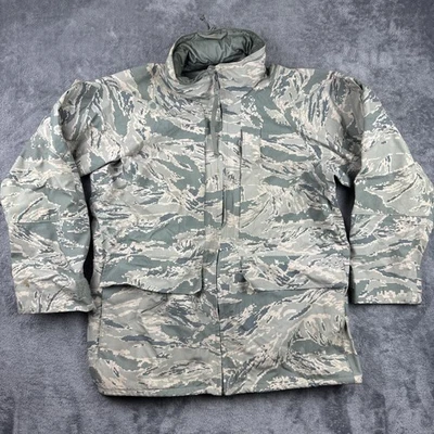 US Air Force APECS Parka Mens Medium Regular ABU Tiger Stripe Gore-Tex Camo - Image 1 of 4