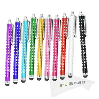  Paquete de 10 bolígrafos Bling Metal - Universal - Compatible con todos los capacitivos  Foto 1 de 4