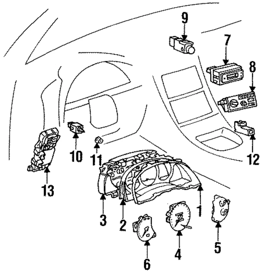Medidor de combustible genuino Toyota 83243-20710 Foto 1 de 1