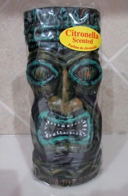 Rare ~ 6" Tropical TIKI Citronella Scented Candle - Unused - Original Packaging - Image 1 of 4