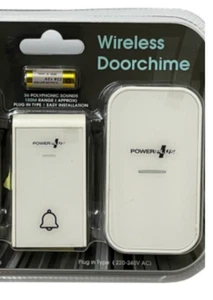 Kabelloses Haustürklingel-Set mit steckbarem Glockenspiel - Bild 1 von 3