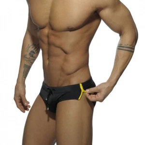 Mens Zip-up Low Rise Swimwear Swim Briefs Bikini Shorts Beach Swimming Trunks - Picture 1 of 10