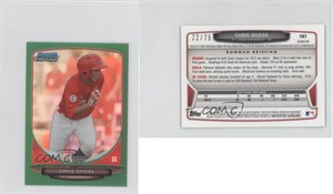 2013 Bowman Chrome Minis Green Refractor /75 Chris Rivera #187