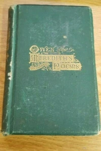 1875 The Poetical Works of OWEN MEREDITH Illustrated Household Ed. - Imagen 1 de 8