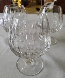 Set Of 3 Vtg Mikasa Artic Lights Crystal Brandy Snifter 5 3/4" - Picture 1 of 11