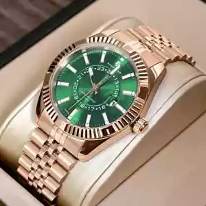 Wristwatch Men's Watch Waterproof Quartz Men's Luxury Watches Stainless Steel Sport - Picture 1 of 23
