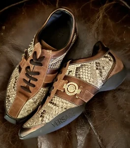 VERSACE Walking/Driving Shoe scarpe pitone vero 37 - Picture 1 of 11