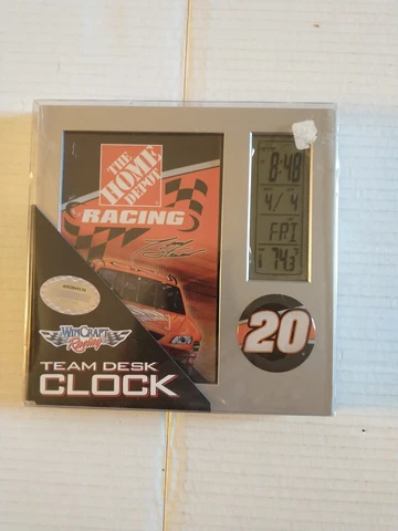 Tony Stewart # 20 WinCraft  Nascar Digital Team Desk Clock New In Package Cover