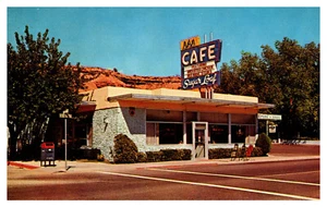 ST. GEORGE, UTAH - SUGAR LOAF CAFE - VINTAGE POSTCARD - Picture 1 of 2