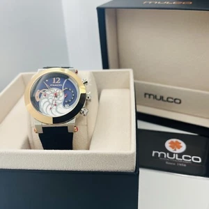 Mulco Windmill Men's Chronograph 43mm Rose Gold Blue Dial Watch MW3-16151-023 - Picture 1 of 7