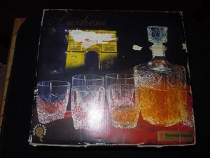 BORMIOLI ROCCO LUXHEM 7 PIECE WHISKEY SET MADE IN ITALY - Bild 1 von 6