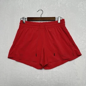 Athleta Women’s Sz 2 Hibiscus Red High Rise Shorts Athletic Baja Running Active - Picture 1 of 10