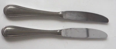 Set of 2 TOWLE BEADED 18/8 Stainless Knives - Germany & ? - knife — 第 1/4 张图片