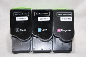 PACK 3 C231HK0 C231HC0 C231HC0 C231HM0 Cartucho Compatible con Tóner para Lexmark - Imagen 1 de 7