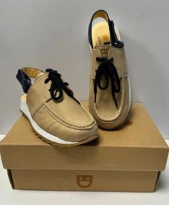 Dulis Childs Lace Boat Shoe, Beige, UK 10 (EU 28), New - Picture 1 of 5