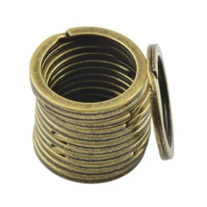 Messing Schlüsselring, (10er-Set) Key Chain Rings, Durchmesser : 28mm - Bild 1 von 6