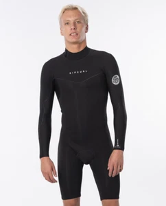 Rip Curl Dawn Patrol 2mm Herren Langarm Neopren Shorty 2022 BLK Gr S/48 - XXL/56 - Bild 1 von 16