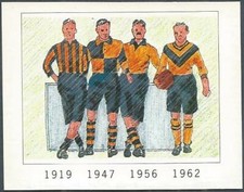 PANINI FOOTBALL LEAGUE 95 -#427-CAMBRIDGE UNITED KITS-1919-1947-1956-1962