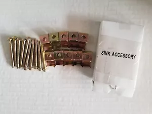 American Standard Kitchen Sink Topmount Clamps and Screws (10) - NEW - Picture 1 of 2