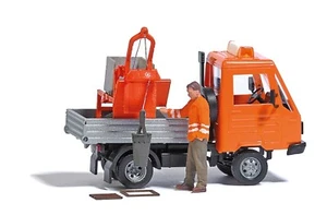 Veicoli da costruzione busch H0, trasporto vetro, scatola di distribuzione, martello aria compressa, nuovo/IMBALLO ORIGINALE - Foto 1 di 9