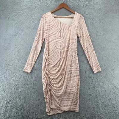 Isabel By Ingrid & Isabel Maternity Bodycon Dress Womens S Beige Long Sleeve NEW - Image 1 of 4