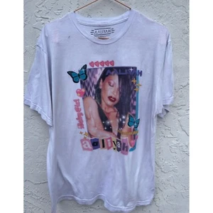 Alijah Womens Pullover Short Sleeve Crew Neck Graphic Tee T Shirt White Sz L - Picture 1 of 6