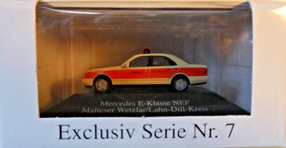 Herpa Mercedes Clase E Nef Maltés Emergencias Wetzlar/Lahn-Dill Círculo Neu En - Imagen 1 de 1
