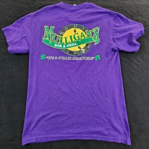 Mulligan's 5 O'clock Somewhere Purple Short Sleeve T-Shirt Adult S - Picture 1 of 11