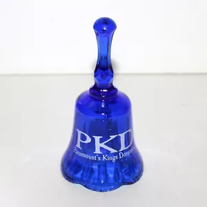 Campana de vidrio azul cobalto recuerdo Amusemet Park VA Paramount’s Kings Dominion - Imagen 1 de 7