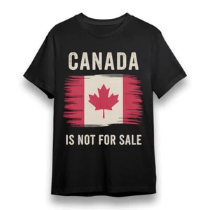 Men's Oversize T-shirt With Canada Is Not For Sale Graphic Unisex Cotton Tee - Picture 1 of 6